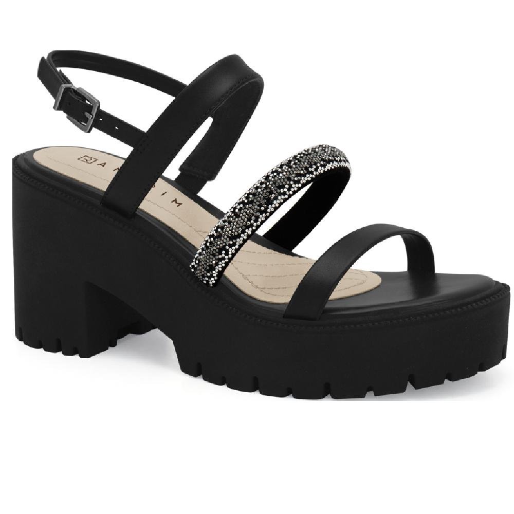 SANDALIA RAMARIM TRATORADA REF 2454207 FEMININO Preto