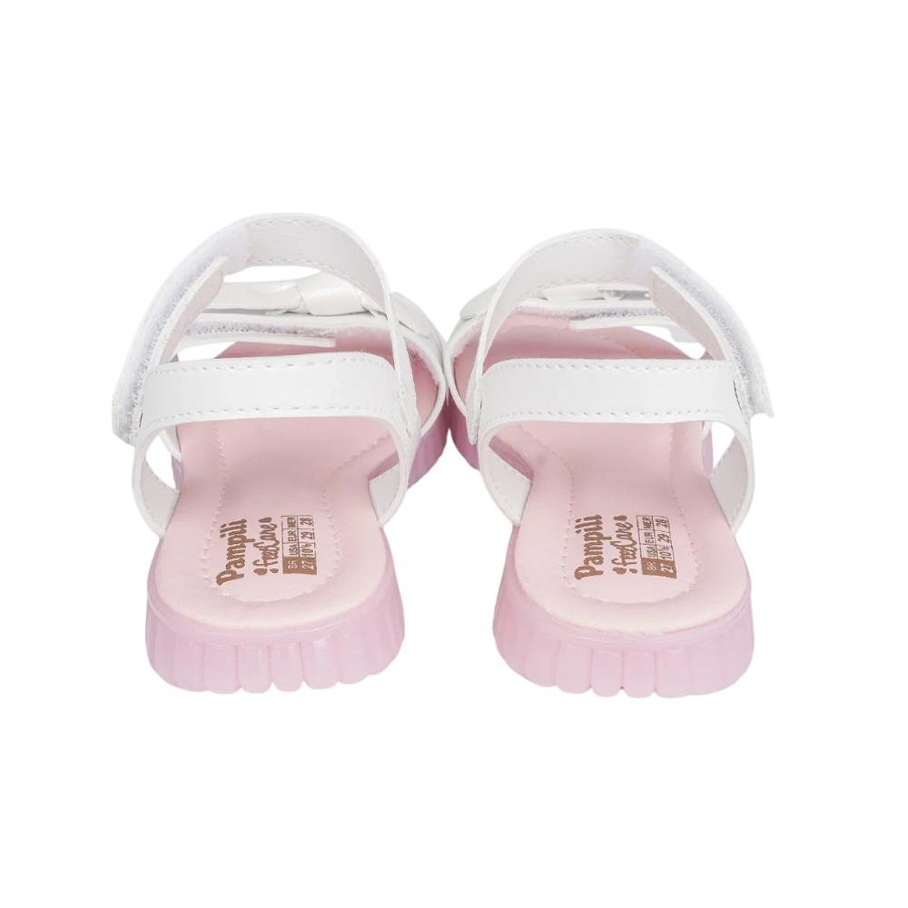 SANDALIA PAMPILI CANDY REF 123258000 MENINA INFANTIL Branco 4