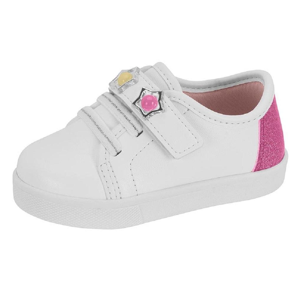TENIS MOLEKINHA REF 2118.581.28656 INFANTIL Branco/Rosa 4