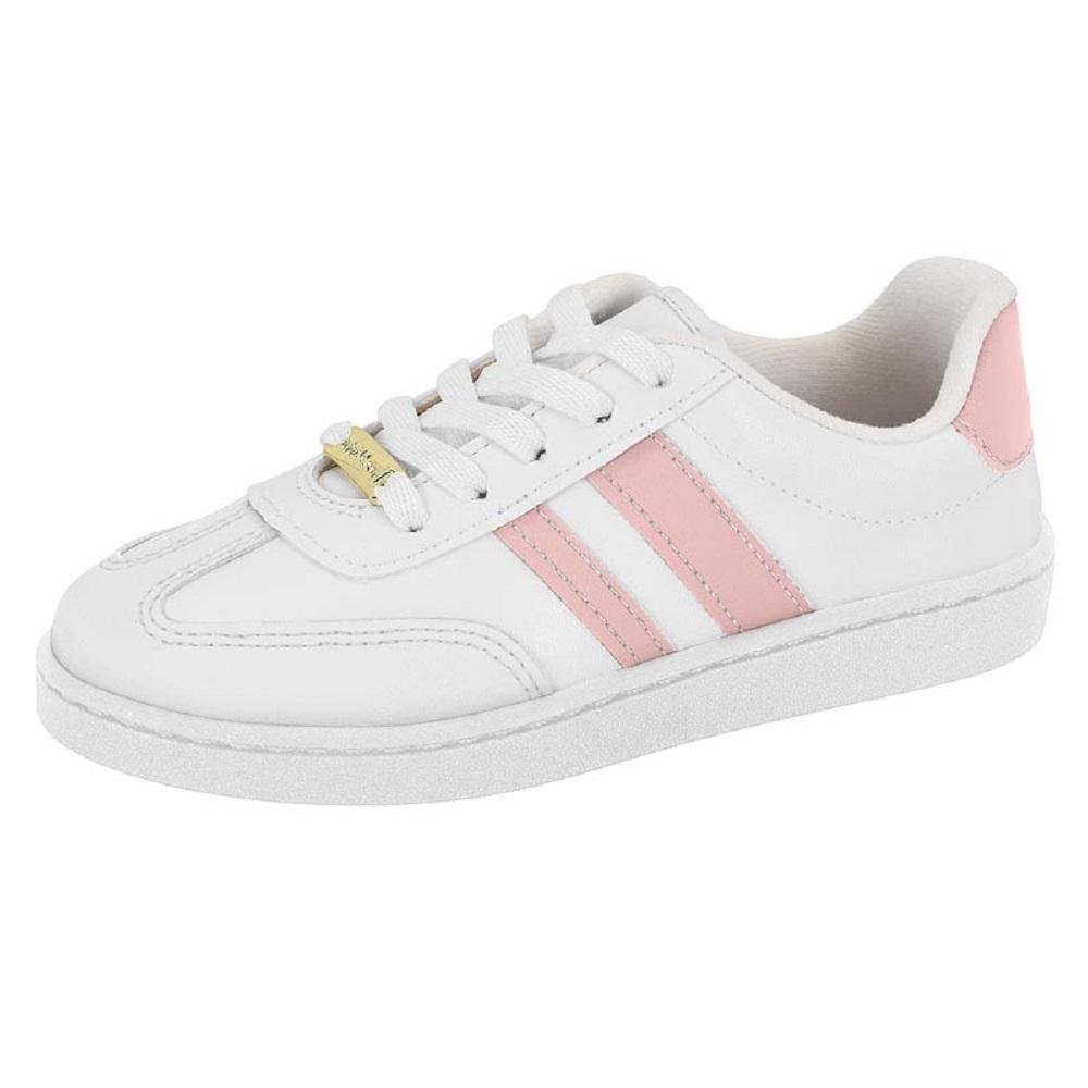 TENIS MOLEKINHA REF 2574.108.9569 INFANTIL Branco/Rosa 2
