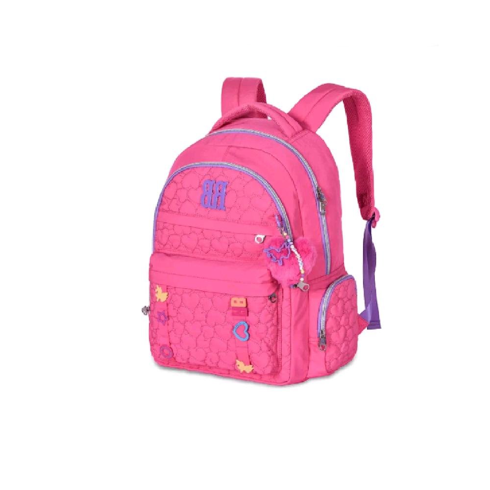 MOCHILA REBECCA BOMBOM DE COSTAS 17" RB24537 Rosa 2