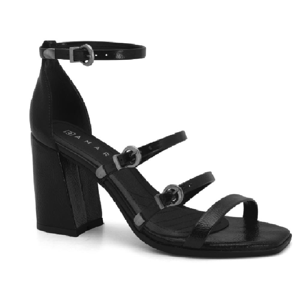 SANDALIA RAMARIM SALTO BLOCO REF 2541104 FEMININO Preto 3