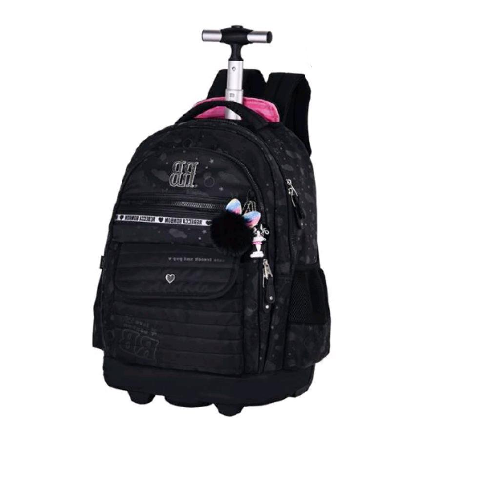 MOCHILA REBECCA BOMBOM DE CARRINHO 19" RB24586 Preto 4