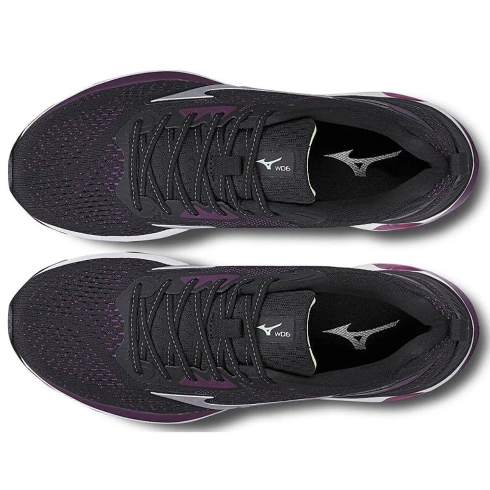 TENIS MIZUNO WAVE DYNASTY 6 FEMININO Preto 3