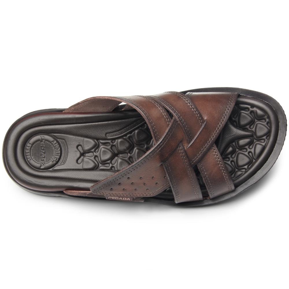 CHINELO PEGADA REF 133151 MASCULINO Marrom Escuro 2