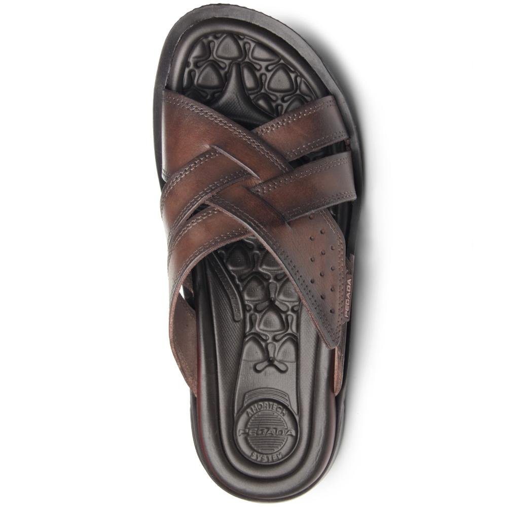 CHINELO PEGADA REF 133151 MASCULINO Marrom Escuro 1
