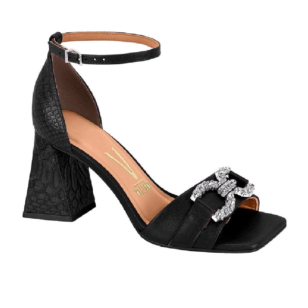 SANDALIA VIZZANO SALTO BLOCO REF 6464.139.29556 FEMININO Preto 1