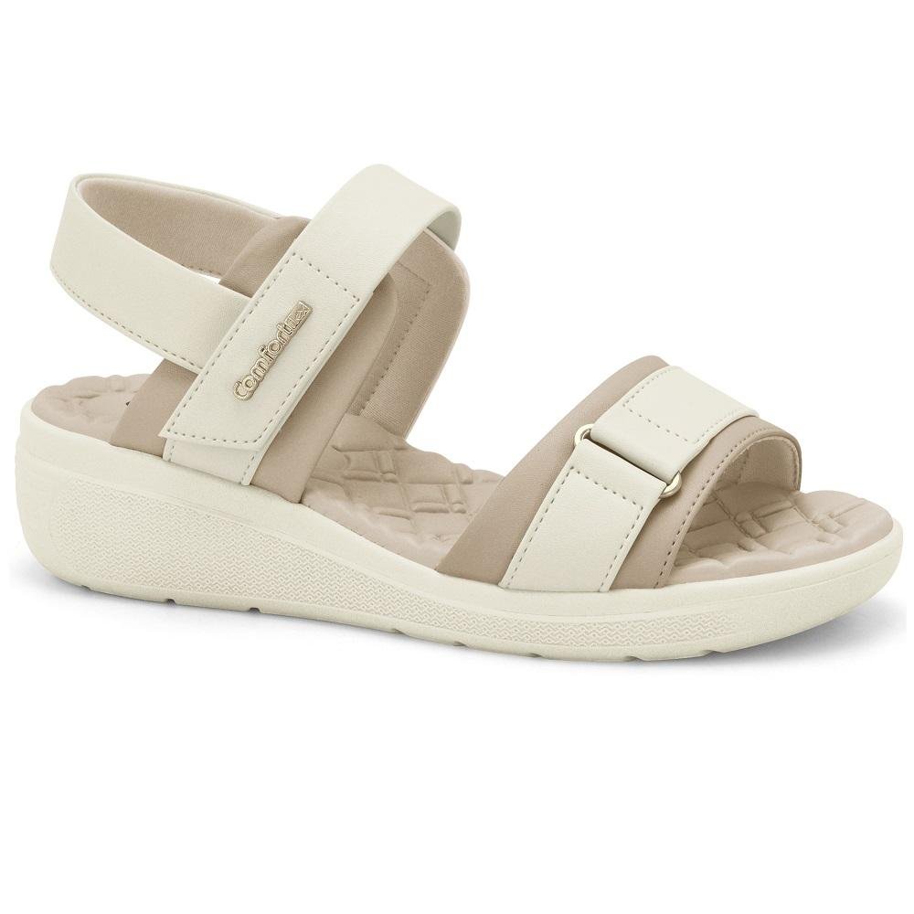 SANDALIA COMFORTFLEX REF 2586305 FEMININO Bege 3