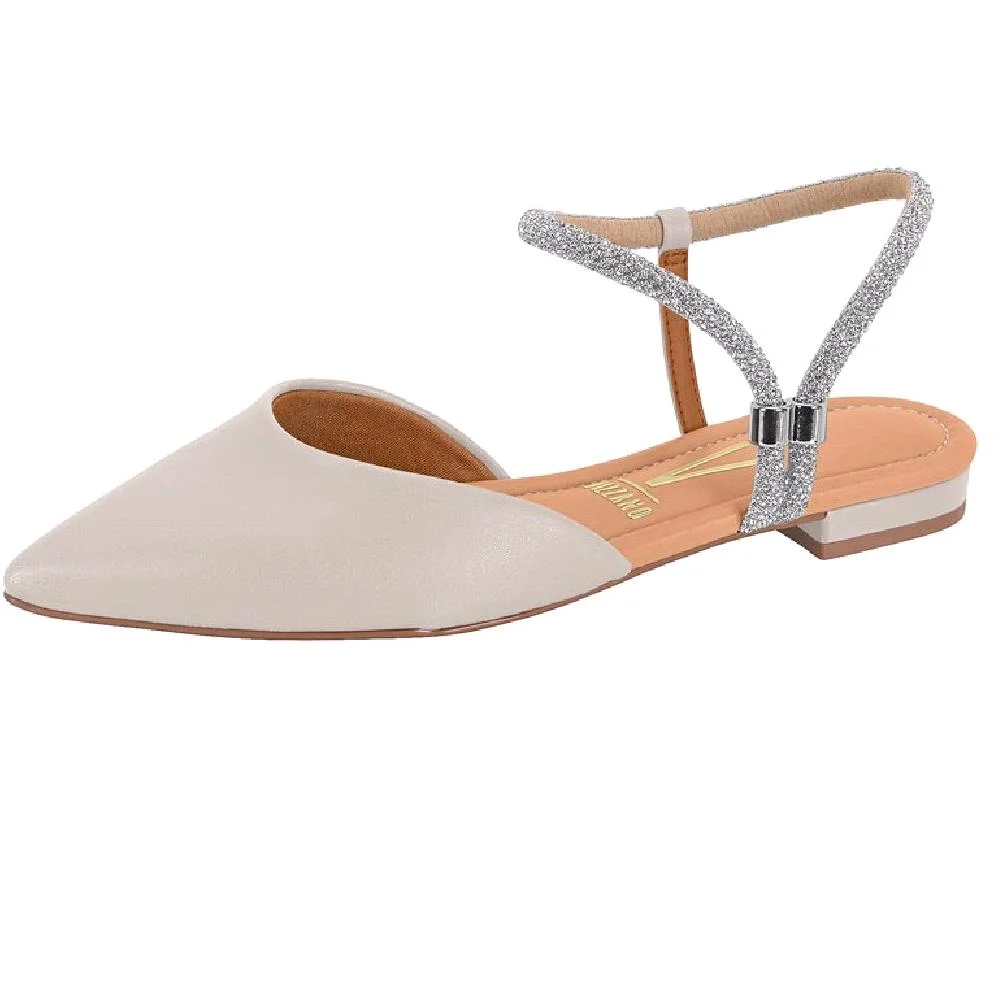 SAPATILHA VIZZANO PONTA FINA STRASS REF 1206.1003.29269 Cinza 4