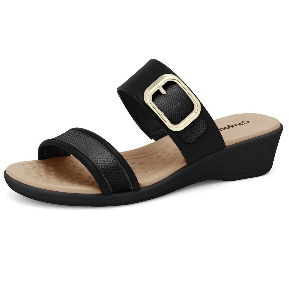 TAMANCO COMFORTFLEX REF 2572302 FEMININO Preto 2