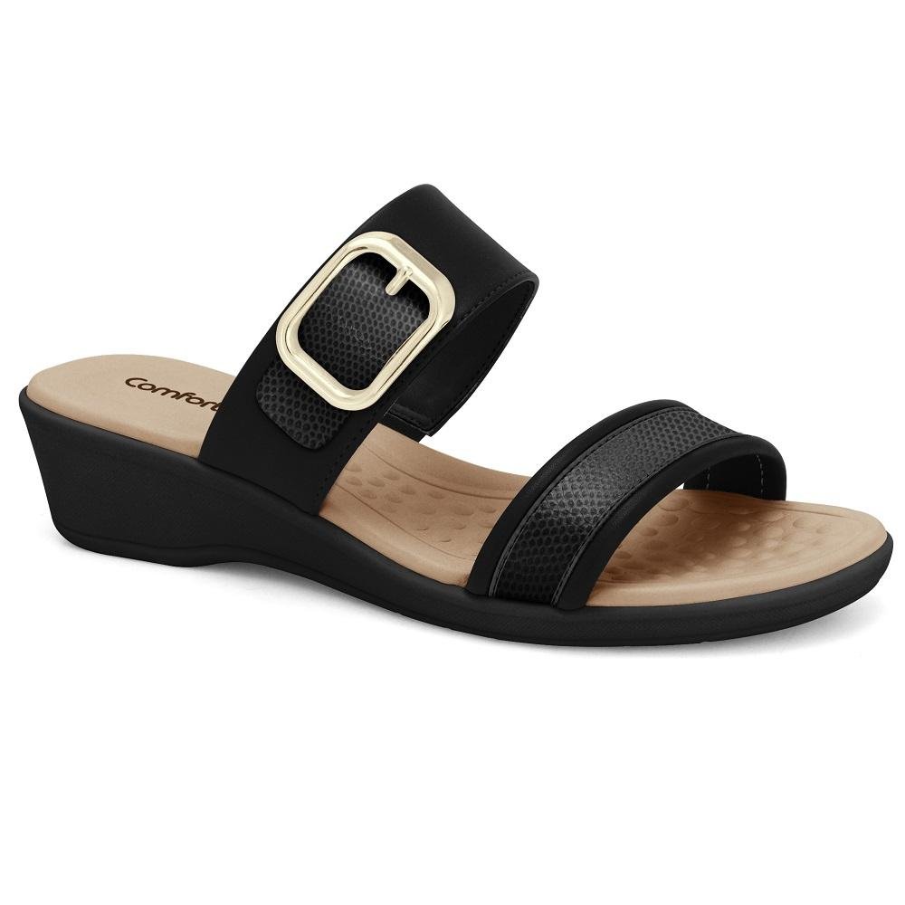TAMANCO COMFORTFLEX REF 2572302 FEMININO Preto 3