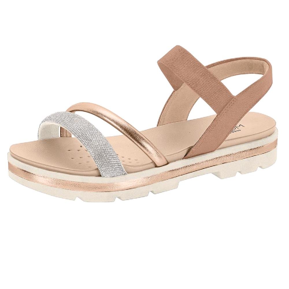 SANDALIA MODARE FLATFORM TRATORADA STRASS REF 7132.149.28160 Ouro/Rosa 2