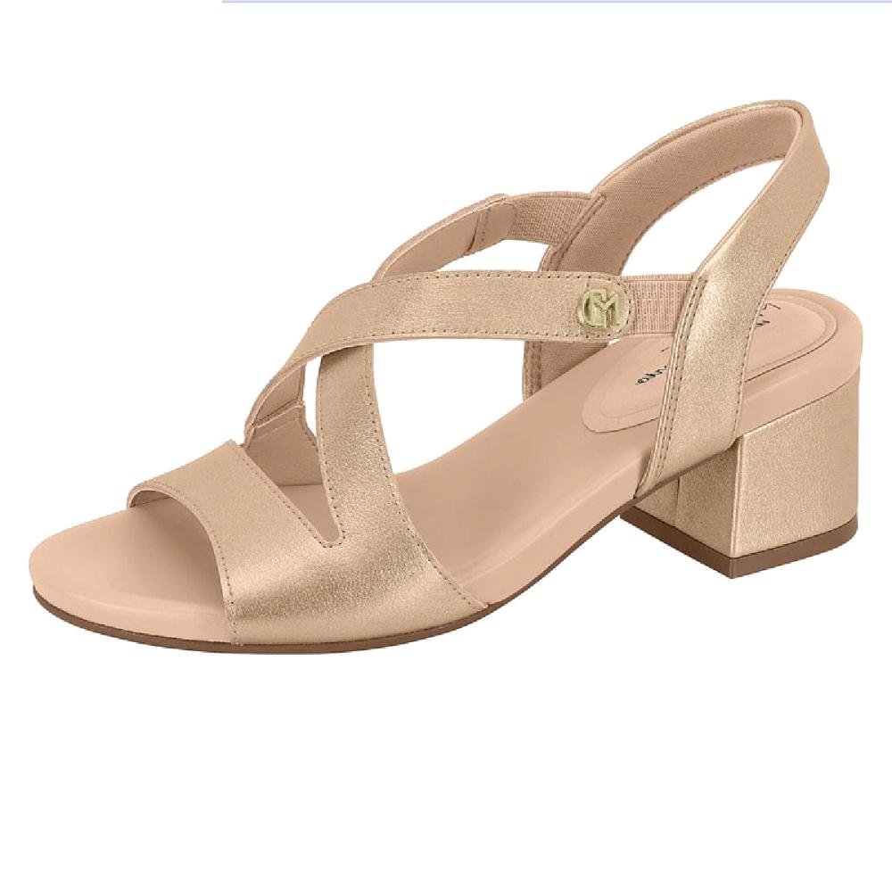 SANDALIA MODARE SALTO GROSSO BAIXO REF 7187.108.24250 Dourado 4