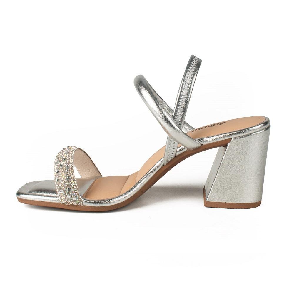 SANDALIA DAKOTA REF Y7641 ENFEITE FEMININO Prata 3