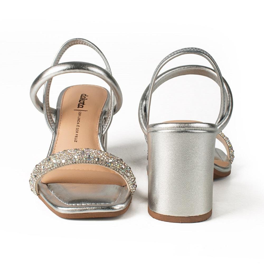 SANDALIA DAKOTA REF Y7641 ENFEITE FEMININO Prata 4