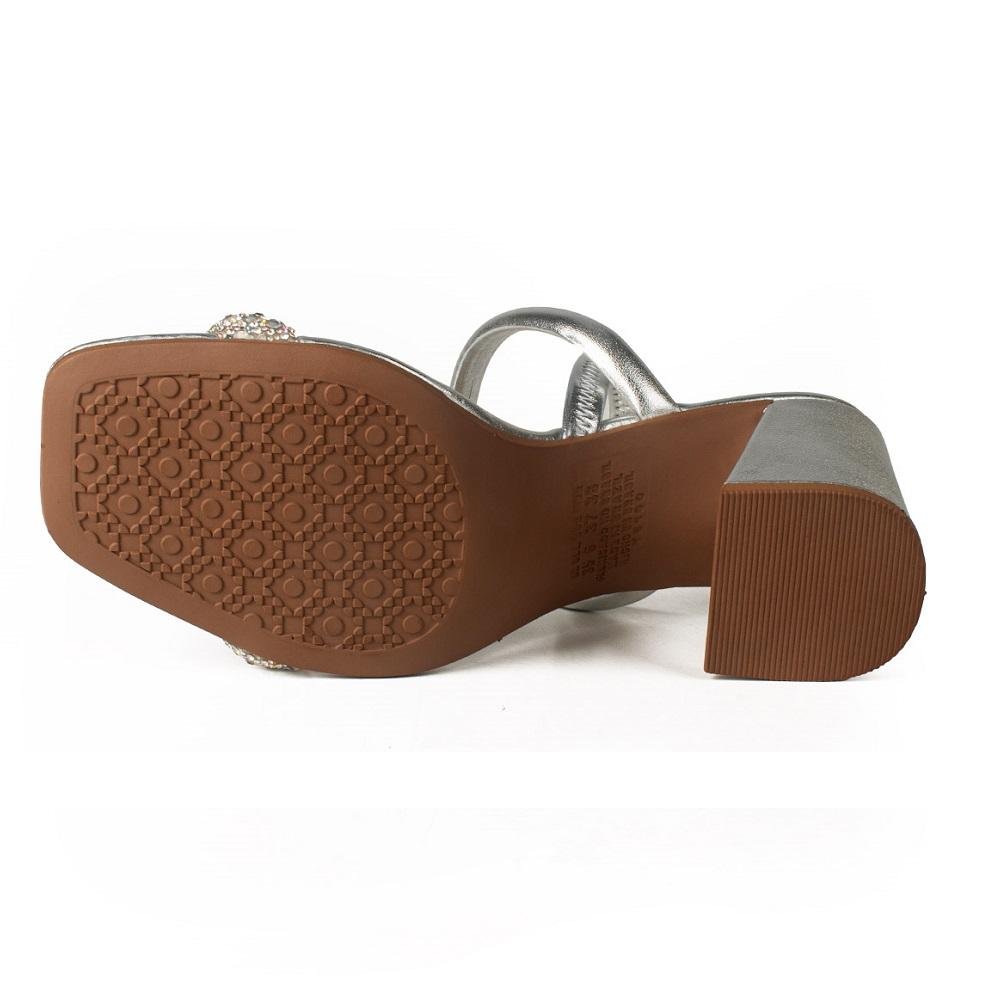 SANDALIA DAKOTA REF Y7641 ENFEITE FEMININO Prata 5