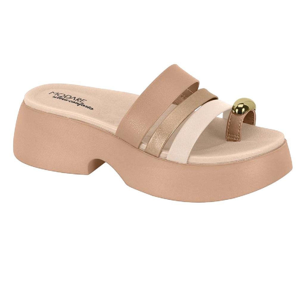 SANDALIA MODARE SALTO GROSSO REF 7210.101.28590 FEMININO Bege 3