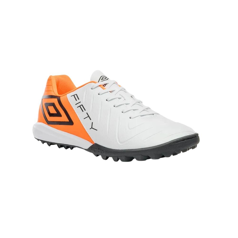 CHUTEIRA UMBRO SOCIETY FIFTY VI UNISSEX Branco/Laranja 3