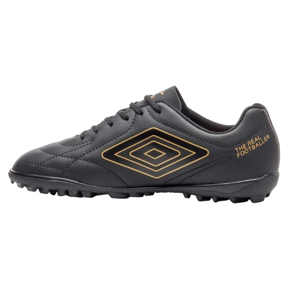 CHUTEIRA UMBRO SOCIETY CLASS FOOTBALLER UNISSEX Preto/Dourado 2