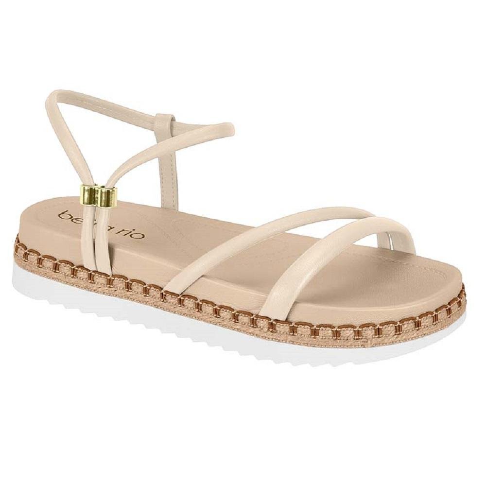 SANDALIA BEIRA RIO REF 8553.100.25667 FEMININO Creme 3