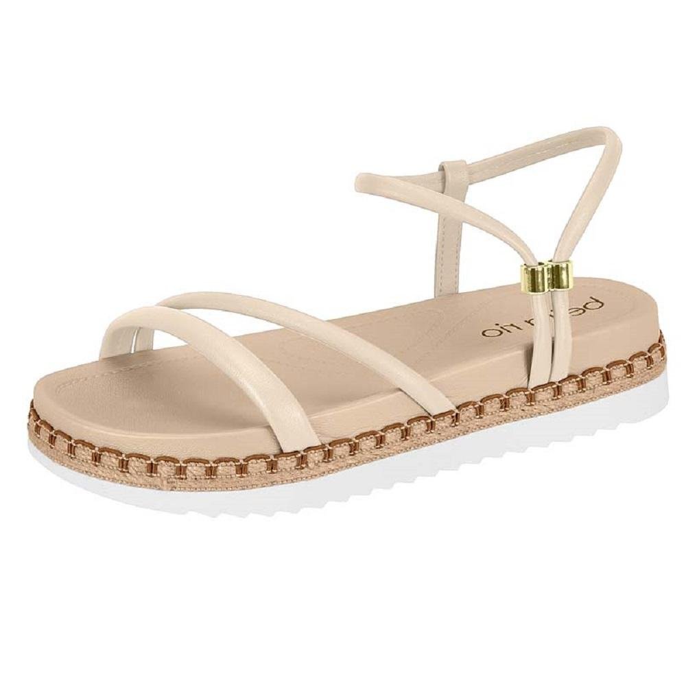 SANDALIA BEIRA RIO REF 8553.100.25667 FEMININO Creme 4