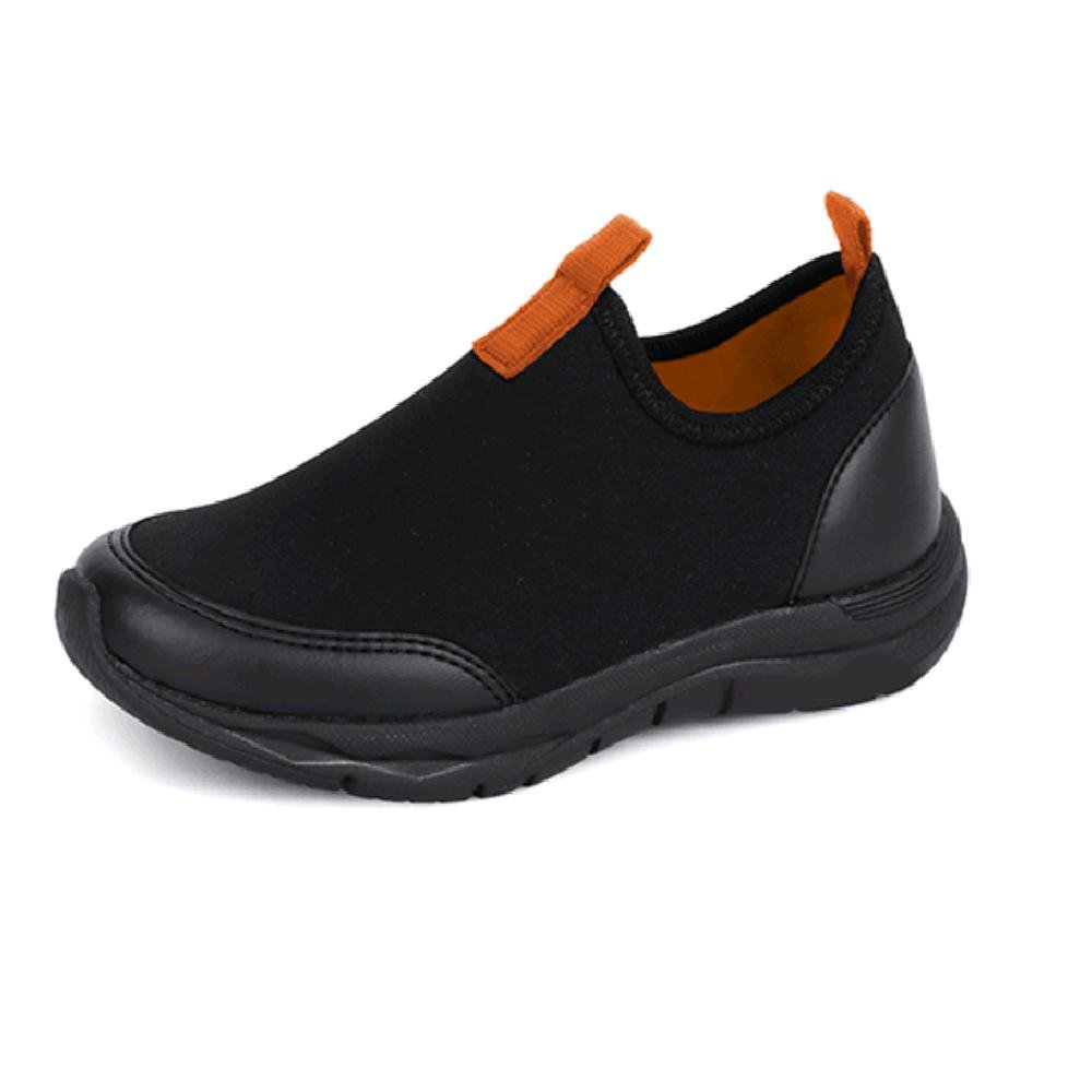 TENIS WORLDCOLORS WBOYS INFANTIL Preto/Laranja 2
