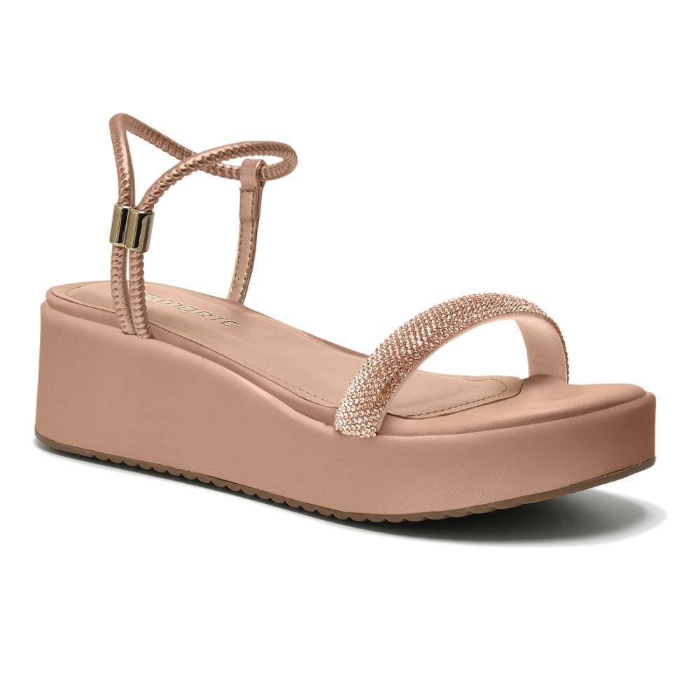 SANDALIA VIA MARTE PLATAFORMA REF 167-001 FEMININO Rose Gold 3