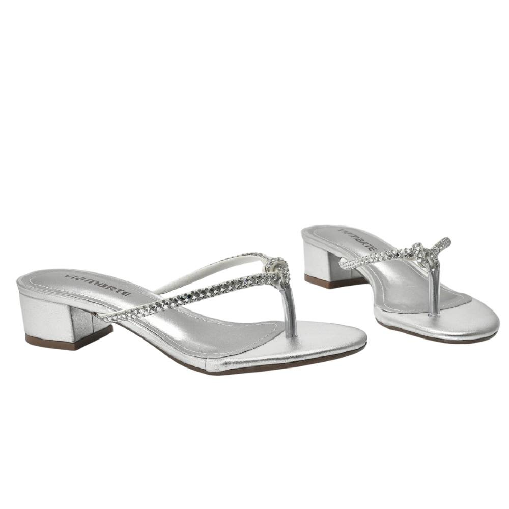 TAMANCO VIA MARTE SALTO BAIXO REF 106-016-01 FEMININO Prata 4