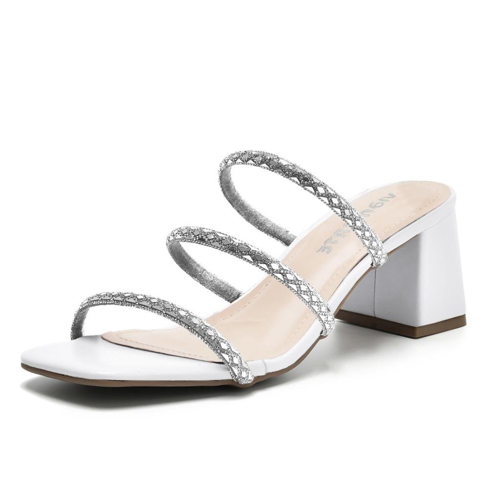 TAMANCO VIA MARTE SALTO BLOCO REF 171-008 FEMININO Branco 2