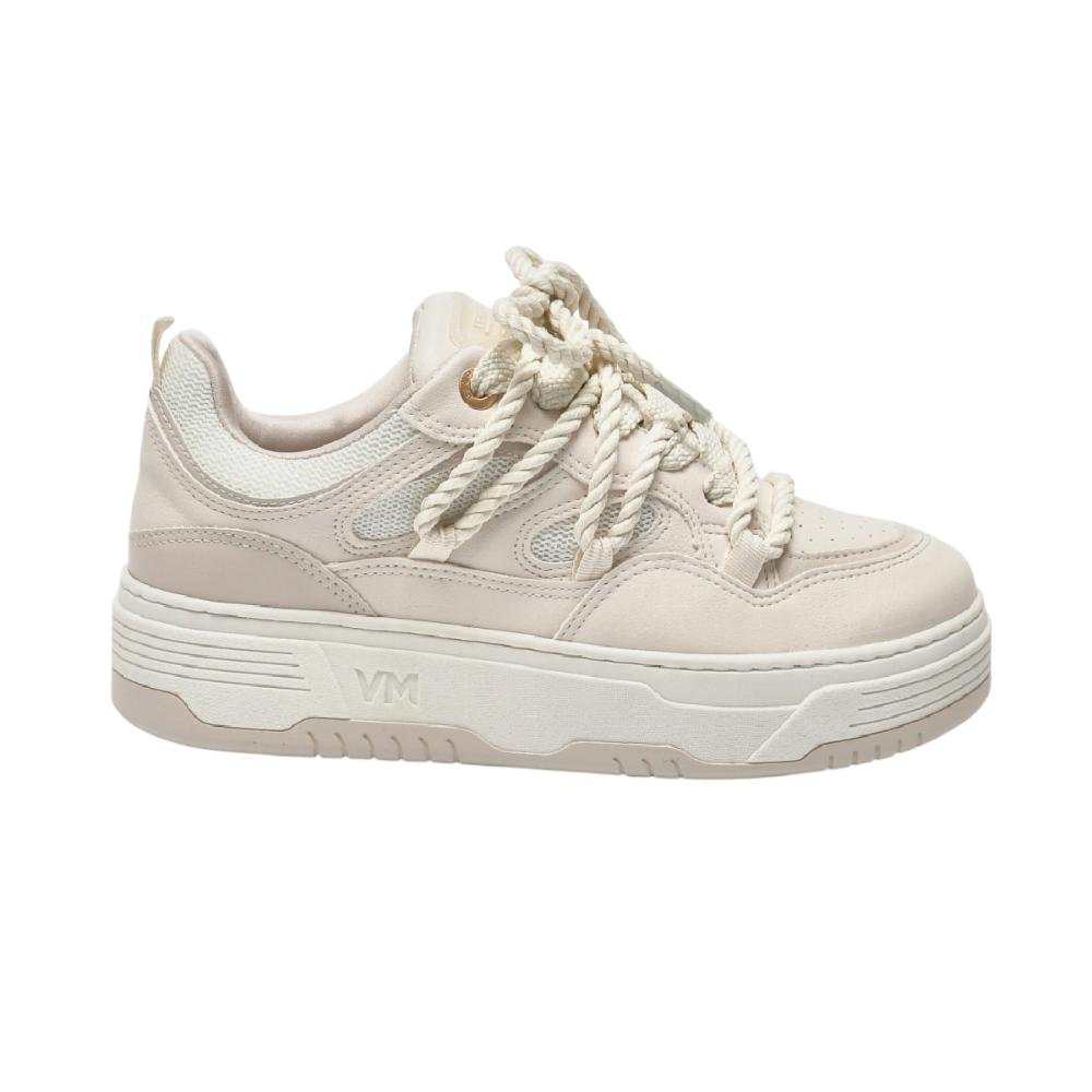 TENIS VIA MARTE STREET CASUAL REF 225-003 FEMININO Bege/Branco 3