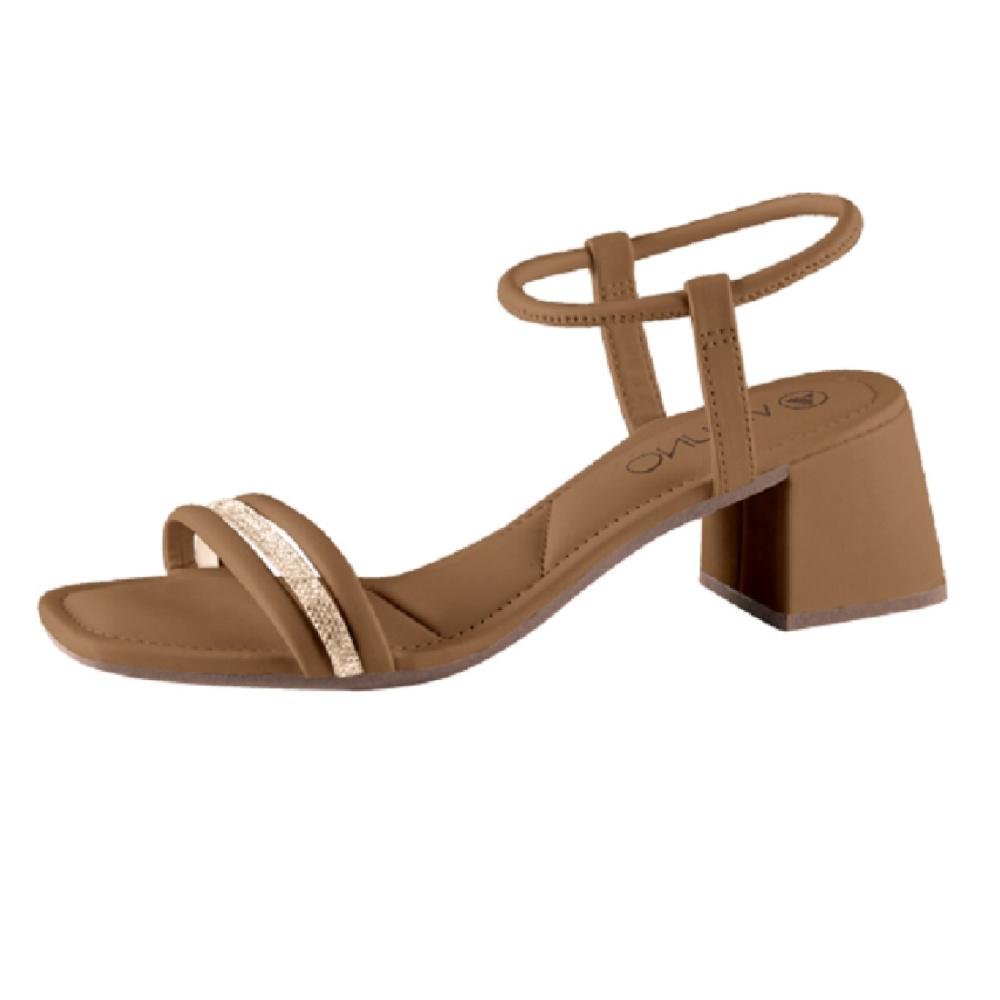 SANDALIA VIA UNO SALTO BLOCO REF 855002SSAVV FEMININO Marrom 2