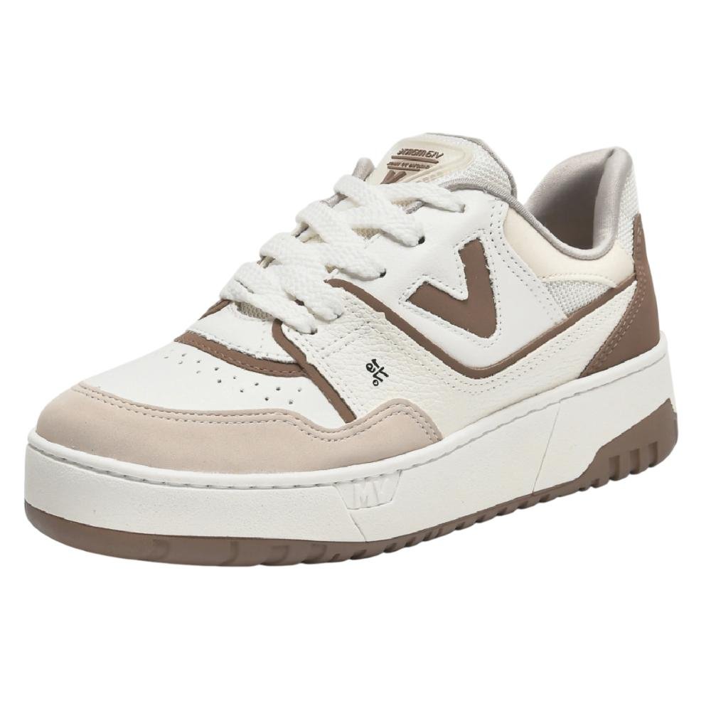 TENIS VIA MARTE CASUAL REF 042-023-19 FEMININO Bege/Branco 2