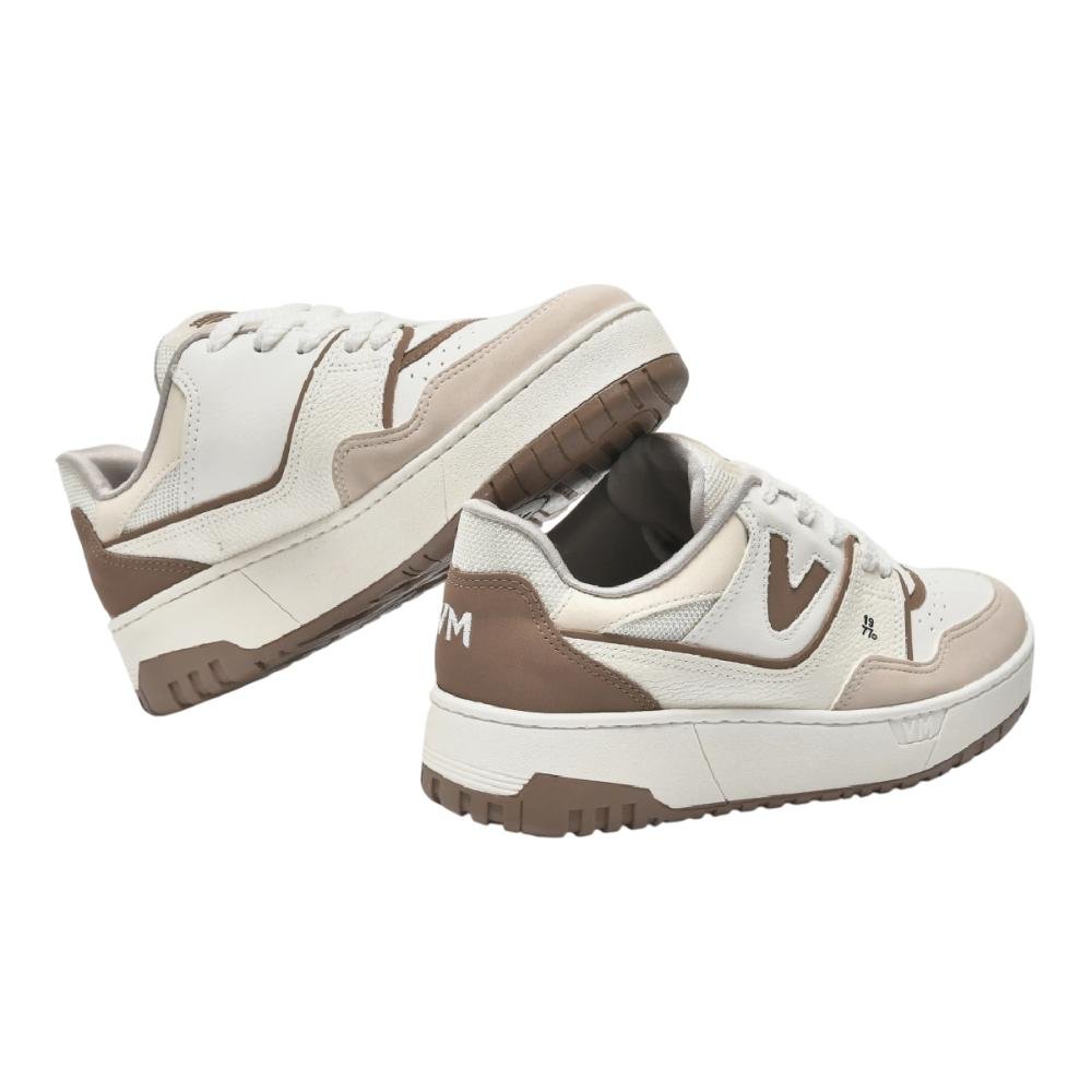TENIS VIA MARTE CASUAL REF 042-023-19 FEMININO Bege/Branco 4
