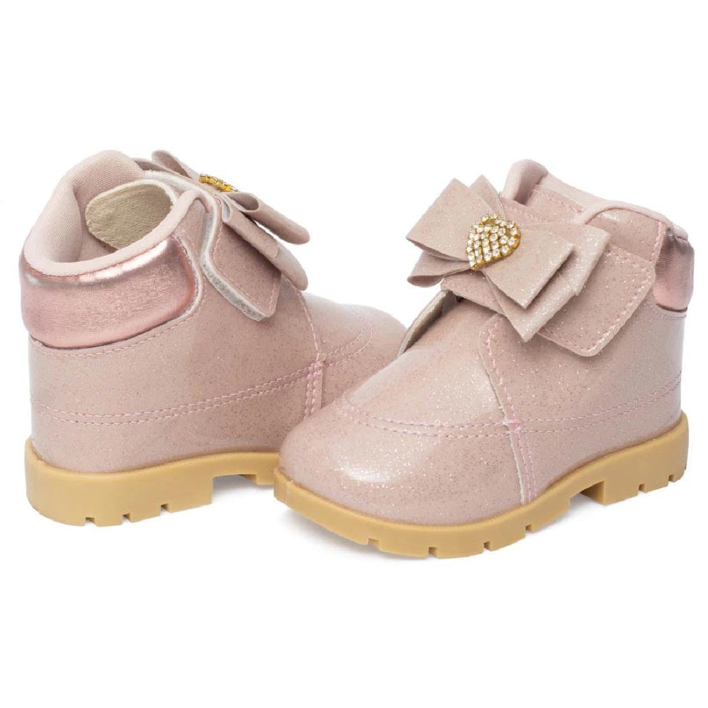 BOTA PIMPOLHO FESTA FASE 2 GLITTER REF 012006 MENINA Rosa 2