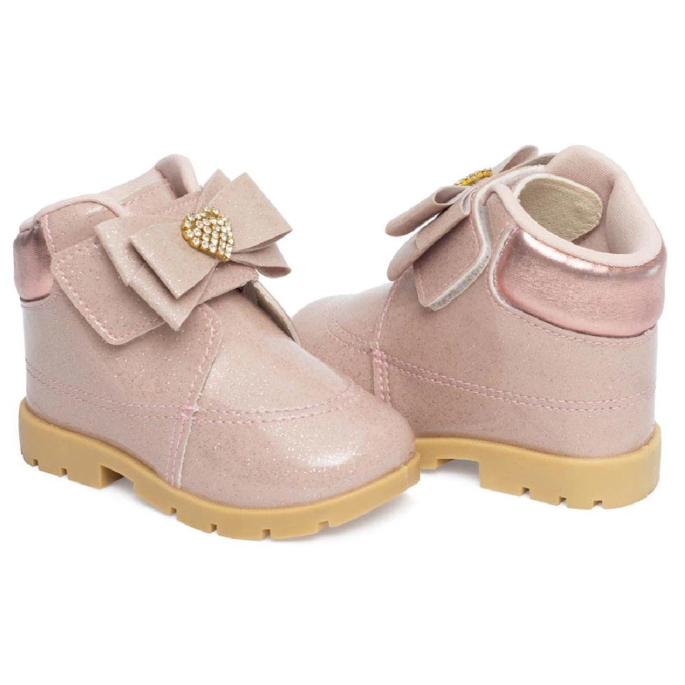 BOTA PIMPOLHO FESTA FASE 2 GLITTER REF 012006 MENINA Rosa 4