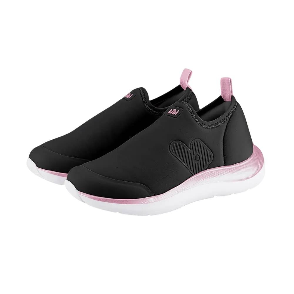 TENIS BIBI ACTION LYCRA REF 1167343 MENINA Preto/Rosa 3
