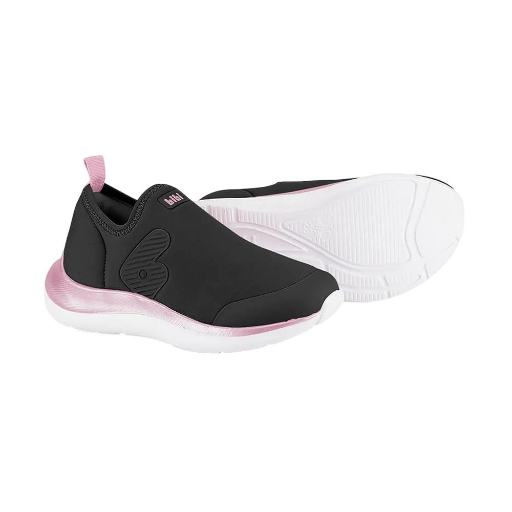 TENIS BIBI ACTION LYCRA REF 1167343 MENINA Preto/Rosa 4