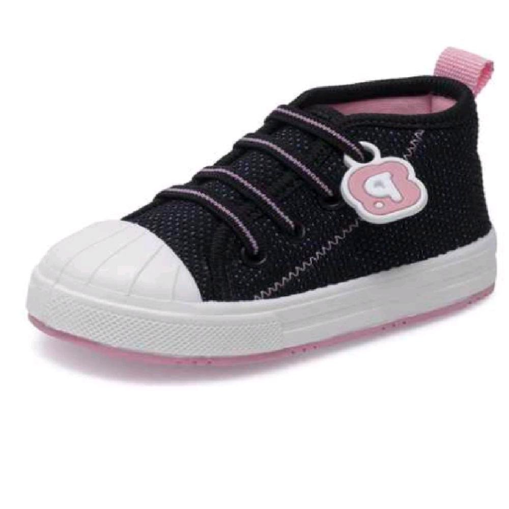 TENIS PIMPOLHO STAR KIDS STAR FASE 2 REF 012008 MENINA Preto/Rosa 2