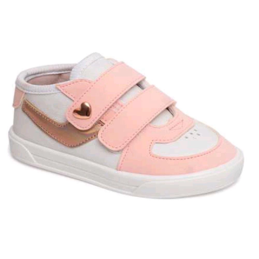 TENIS PIMPOLHO STREET URBAN COLORS F-2 REF 012011 MENINA Branco/Rosa 1