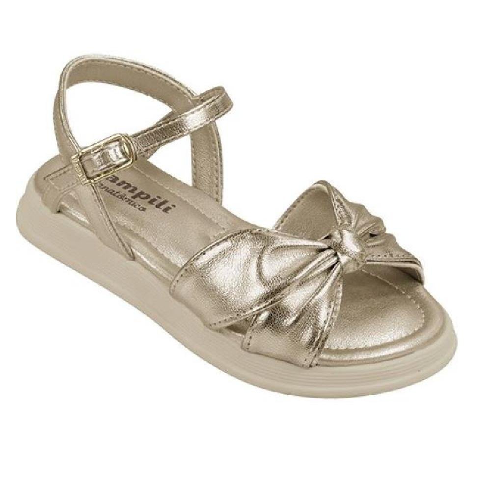 SANDALIA PAMPILI FLOWER MENINA Dourado 3
