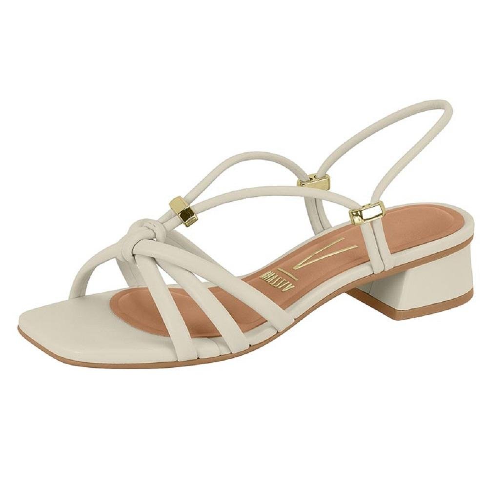 SANDALIA VIZZANO SALTO BLOCO REF 6454.129.14404 FEMININO Branco Off 2
