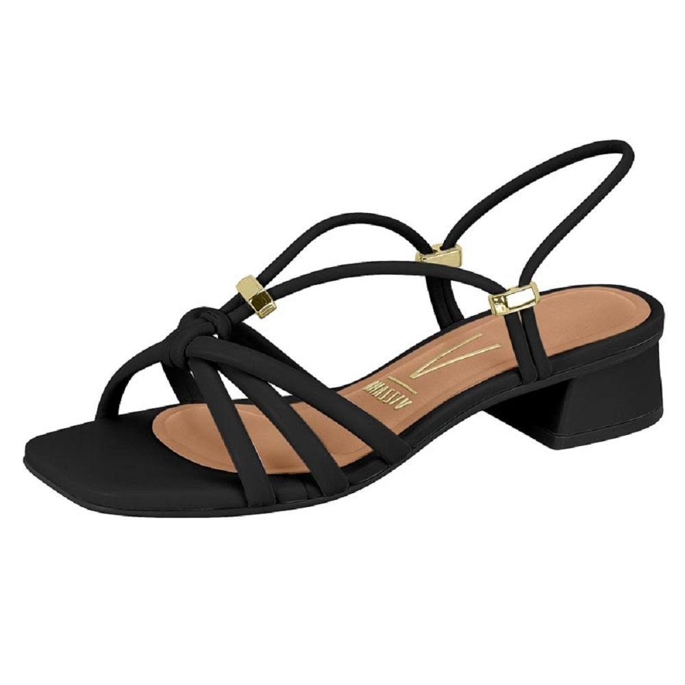 SANDALIA VIZZANO SALTO BLOCO REF 6454.129.14404 FEMININO Preto 4