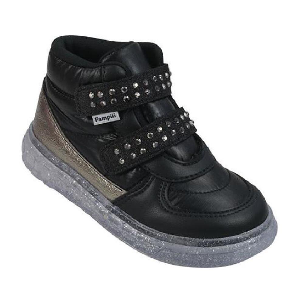 TENIS PAMPILI SNEAKER LUZ REF 483.041 MENINA Preto 3