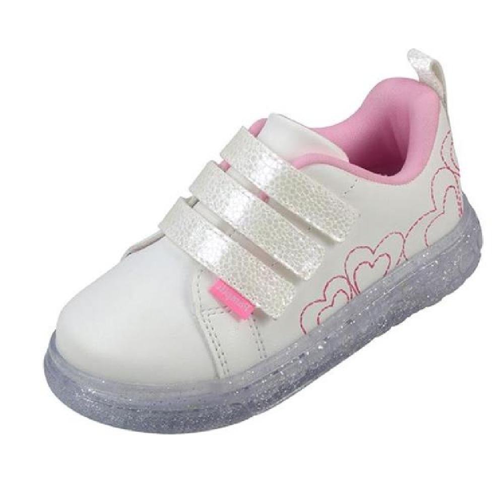 TENIS PAMPILI SNEAKER LUZ REF 483.033 MENINA Branco/Rosa 4