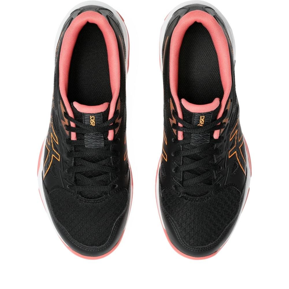 TENIS ASICS GEL-ROCKET 11 FEMININO Preto/Laranja 4