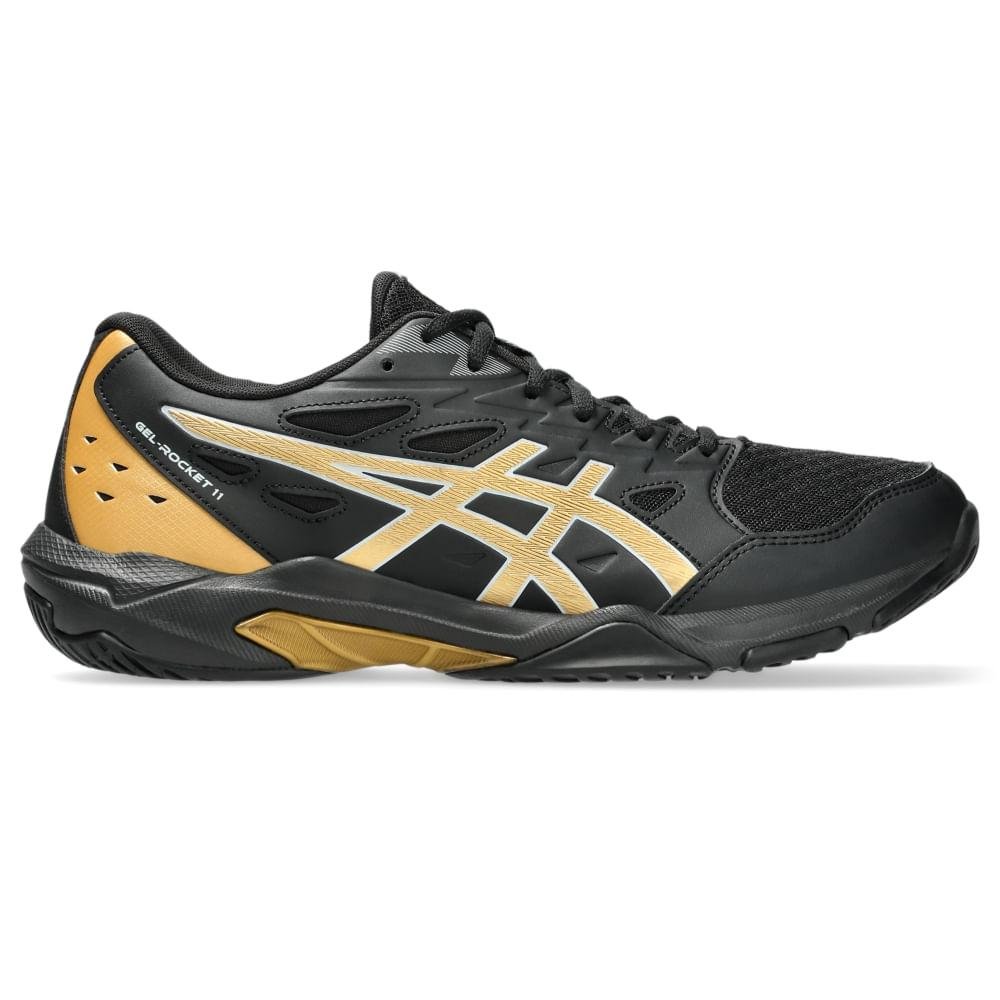 TENIS ASICS GEL-ROCKET 11 MASCULINO Preto/Bege 1