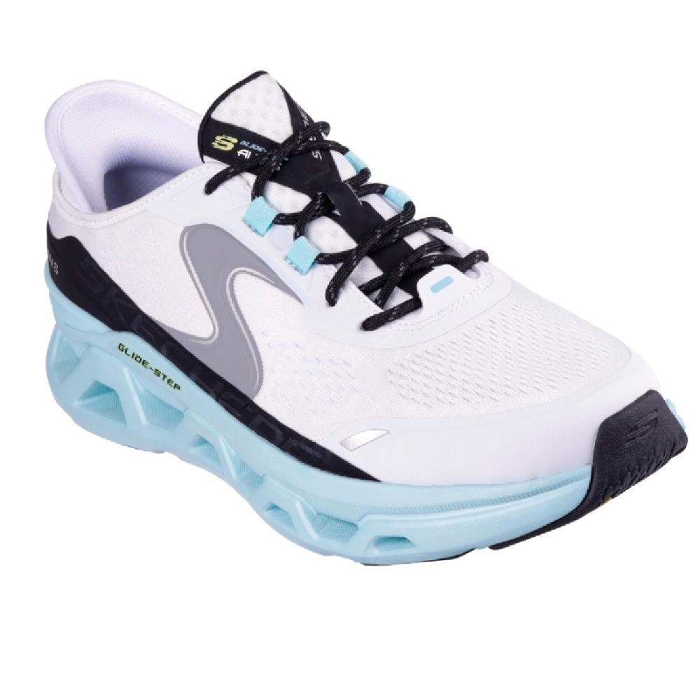 TENIS SKECHERS GLIDE-STEP ALTUS MASCULINO Branco/Azul 3