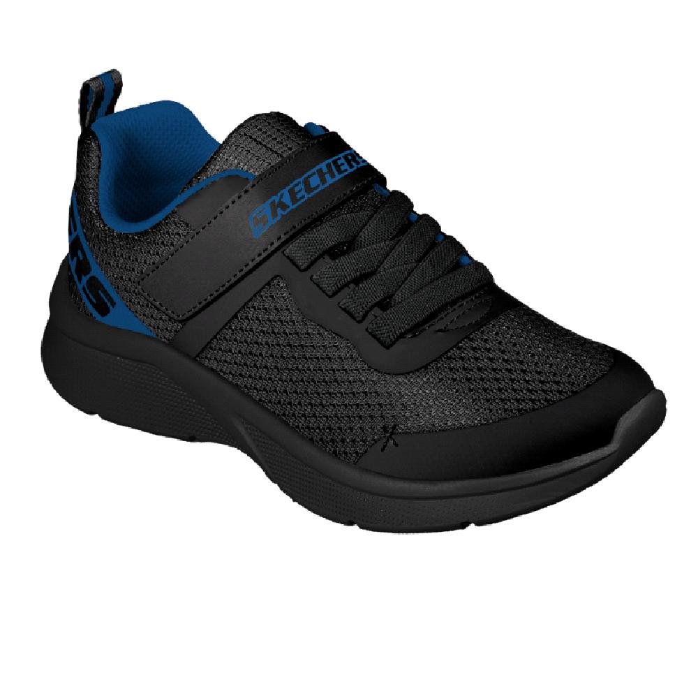 TENIS SKECHERS MICROSPEC GO PLANET MENINO Preto/Azul 5