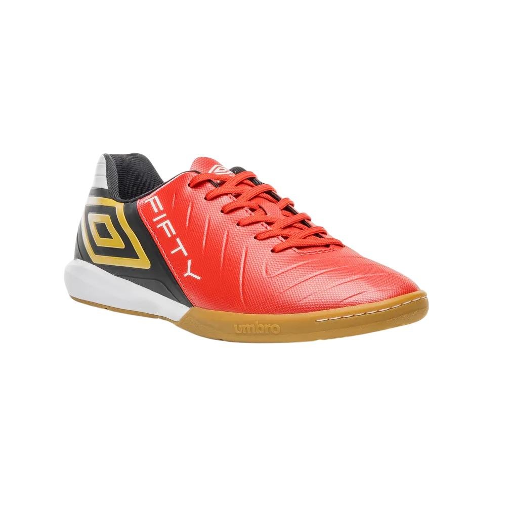 CHUTEIRA UMBRO FUTSAL FIFTY VI UNISSEX Vermelho/Preto 3