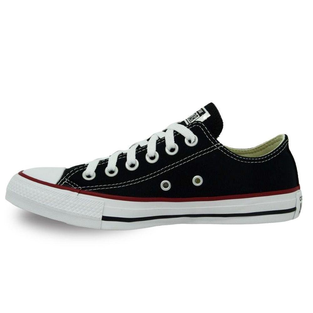 TENIS ALL STAR CHUCK TAYLOR CANO BAIXO REF CT0001 UNISSEX Preto/Vermelho 5